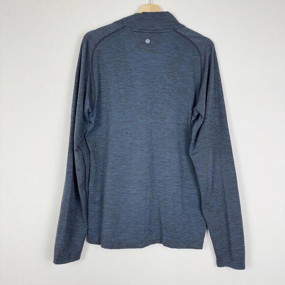 Lululemon Men’s Metal Vent Tech Half Zip Sweatshirts Sz L Navy Lightweight Gym - Picture 7 of 8